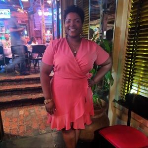 Pretty In Pink Wrap Dress